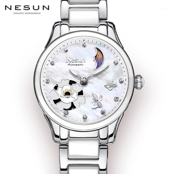 wristwatches nesun ladies watch fashion luxury luminous pointer quartz business waterproof ceramic wristband watches1, Slivery;brown
wristwatches nesun ladies watch fashion luxury luminous pointer quartz business waterproof ceramic wristband watches1, Slivery;brown