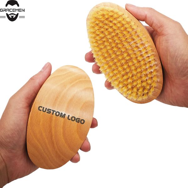amazon's choice curved brush moq 100 pcs oem customized logo 360° waves palm brushes with soft white boar bristle, Silver
amazon's choice curved brush moq 100 pcs oem customized logo 360° waves palm brushes with soft white boar bristle, Silver
