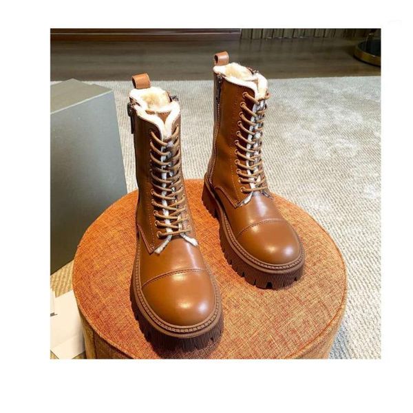 4.5cm europe winter 2021 new platform bottom short british style lace up fur integrated motorcycle boots thick heel boots1, Black
4.5cm europe winter 2021 new platform bottom short british style lace up fur integrated motorcycle boots thick heel boots1, Black