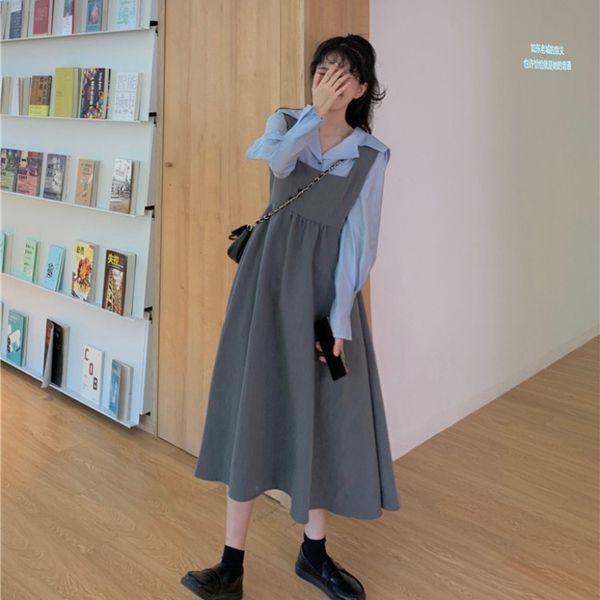 2020 autumn new korean loose shirt 2-piece set 2020 autumn new korean loose shirt vest dress dressvest dress 2-piece set lhvss, Gray
2020 autumn new korean loose shirt 2-piece set 2020 autumn new korean loose shirt vest dress dressvest dress 2-piece set lhvss, Gray