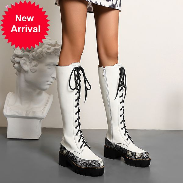 2021 the new party style pinkie toe knee high-tie-up matching serpentine platform medium thick heel riding boots women's shoes grwt, Black
2021 the new party style pinkie toe knee high-tie-up matching serpentine platform medium thick heel riding boots women's shoes grwt, Black