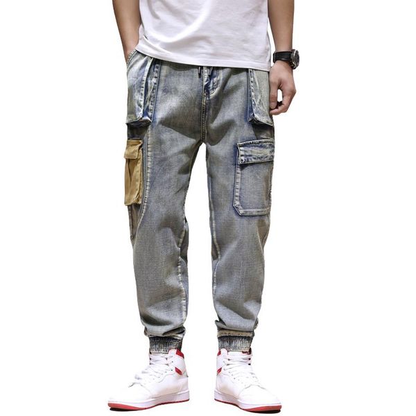jeans men fashion streetwear loose fit vintage harem pants multi pockets denim cargo pants hip hop jogger jeans men homme, Blue
jeans men fashion streetwear loose fit vintage harem pants multi pockets denim cargo pants hip hop jogger jeans men homme, Blue