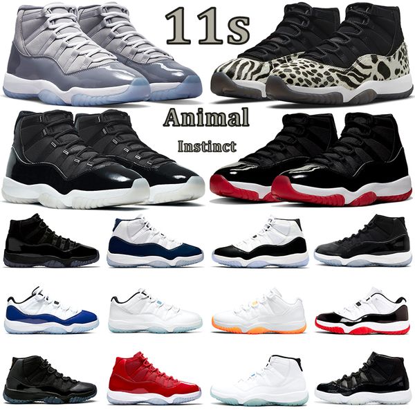 11s jumpman basketball shoes for high low men women 11 animal instinct cool grey 25th anniversary bred concord gamma blue mens trainers spor, White;red
11s jumpman basketball shoes for high low men women 11 animal instinct cool grey 25th anniversary bred concord gamma blue mens trainers spor, White;red