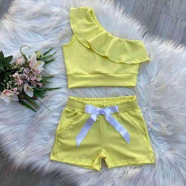 0-4y summer fashion kids girls clothes sets solid knit one shoulder t shirts shorts 2pcs, White
0-4y summer fashion kids girls clothes sets solid knit one shoulder t shirts shorts 2pcs, White
