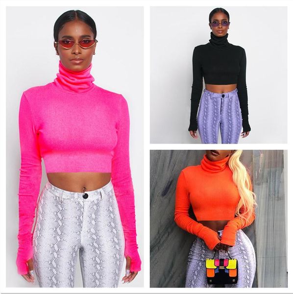 2020 new women's long sleeve autumn korean version of high necked bottom short and tight with t-shirt turtleneck bottoming shirt, White
2020 new women's long sleeve autumn korean version of high necked bottom short and tight with t-shirt turtleneck bottoming shirt, White