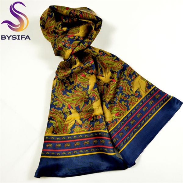 new design men classical pattern silk scarf cravat printed fashion paisley bird pattern long scarves autumn winter male scarf y200110, Blue;gray
new design men classical pattern silk scarf cravat printed fashion paisley bird pattern long scarves autumn winter male scarf y200110, Blue;gray