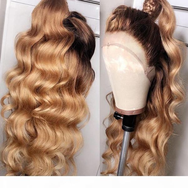 360 1b 27 ombre honey blonde body wave 13x6 фронта шнурка человеческих волос парики dark roots brown бесклеевой полные парики шнурка волос м, Black
360 1b 27 ombre honey blonde body wave 13x6 фронта шнурка человеческих волос парики dark roots brown бесклеевой полные парики шнурка волос м, Black