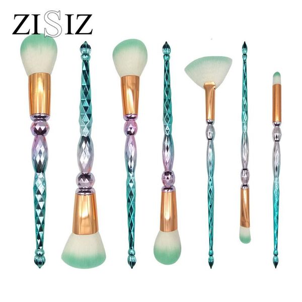 zisiz 7 pcs/set colorful makeup brush set fashion powder foundation blush eye shadow eyebrow lip makeup brush beauty tools 
zisiz 7 pcs/set colorful makeup brush set fashion powder foundation blush eye shadow eyebrow lip makeup brush beauty tools
