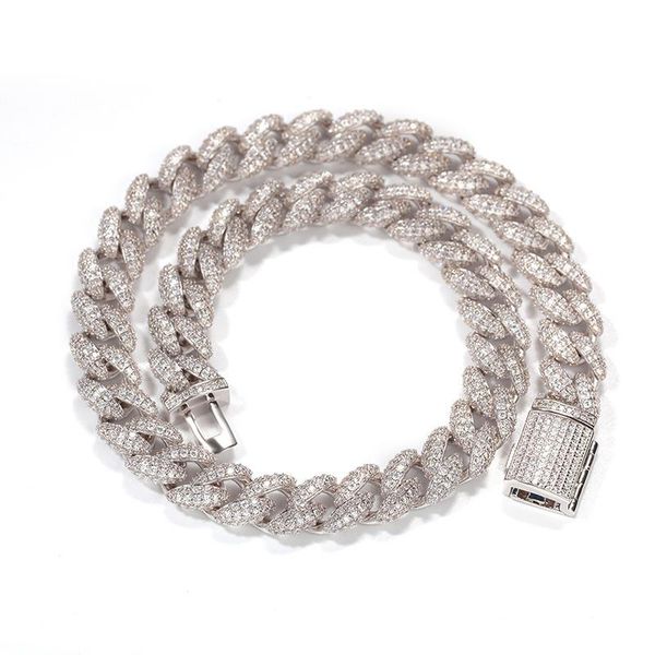hip hop 3 rows cz stone paved bling iced out 12mm round cuban miami link chain necklaces for men rapper jewelry drop shipping, Silver
hip hop 3 rows cz stone paved bling iced out 12mm round cuban miami link chain necklaces for men rapper jewelry drop shipping, Silver