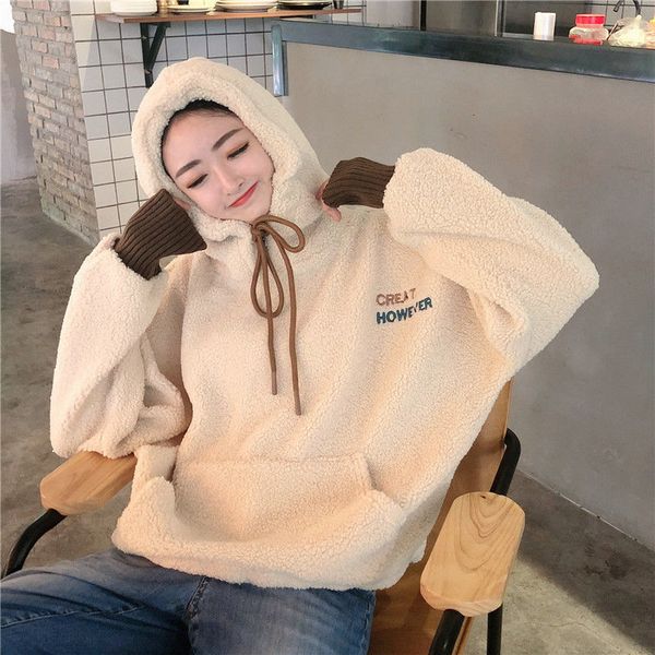 autumn 2021 new hoodies in addition to thick velvet with retro hood student of two pieces ocean pullovers loose warm coat 1ajz, Black
autumn 2021 new hoodies in addition to thick velvet with retro hood student of two pieces ocean pullovers loose warm coat 1ajz, Black