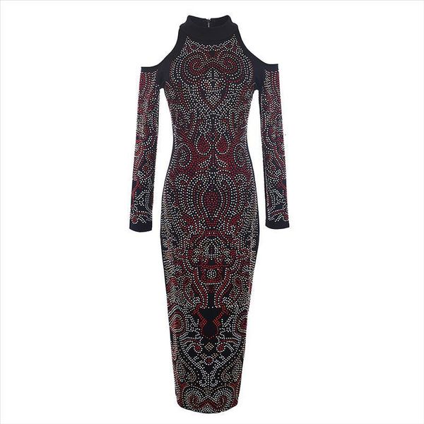fashion 2020 baroque designer dress women's long sleeve shoulder hollow out colorful diamonds beading dress, Black;gray
fashion 2020 baroque designer dress women's long sleeve shoulder hollow out colorful diamonds beading dress, Black;gray