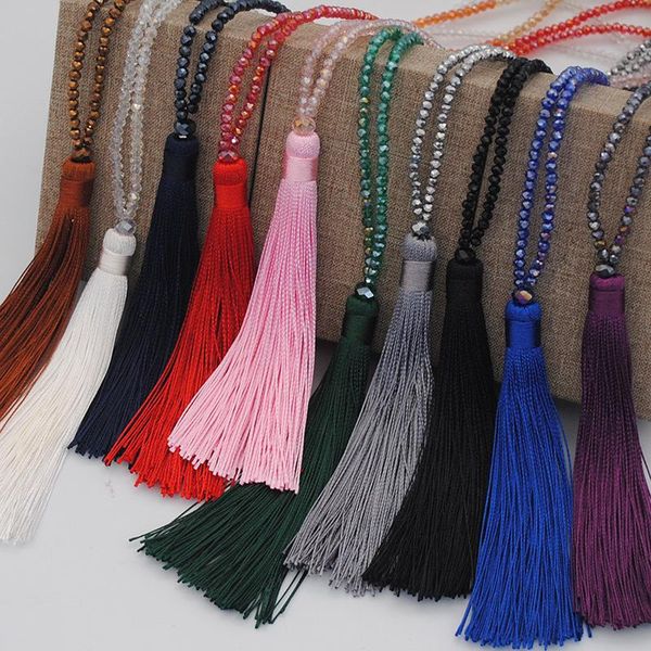 pendant necklaces exknl brand long tassel necklace for women statement style bohemian collier maxi pendants handmade jewelry, Silver
pendant necklaces exknl brand long tassel necklace for women statement style bohemian collier maxi pendants handmade jewelry, Silver