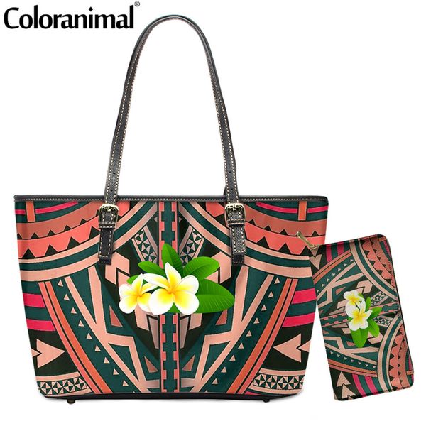 coloranimal 2pcs/set pu leather women shoulder bag&purse gradient polynesian plumeria print handbag for lady tote crossbody bag c1223
coloranimal 2pcs/set pu leather women shoulder bag&purse gradient polynesian plumeria print handbag for lady tote crossbody bag c1223