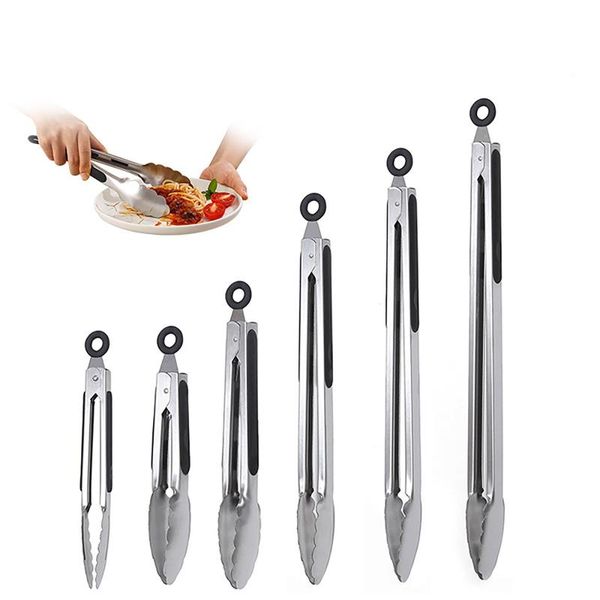 304 stainless steel kitchen tongs clip brushed steel tongs with ergonomic grip metal kitchen barbecue cooking#t2
304 stainless steel kitchen tongs clip brushed steel tongs with ergonomic grip metal kitchen barbecue cooking#t2