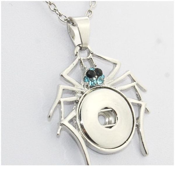 3 colors spider alloy charm necklaces with 18mm snap button woman pendants with crystals beads women's ne bbypns, Silver
3 colors spider alloy charm necklaces with 18mm snap button woman pendants with crystals beads women's ne bbypns, Silver