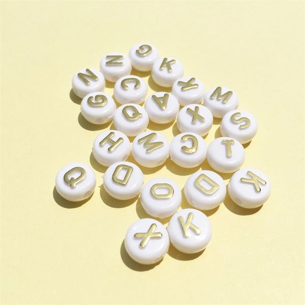 1600pcs/lot diy jewelry acrylic letter beads 6*10mm flat coin round shape white with gold initial alphabet beads y200730
1600pcs/lot diy jewelry acrylic letter beads 6*10mm flat coin round shape white with gold initial alphabet beads y200730