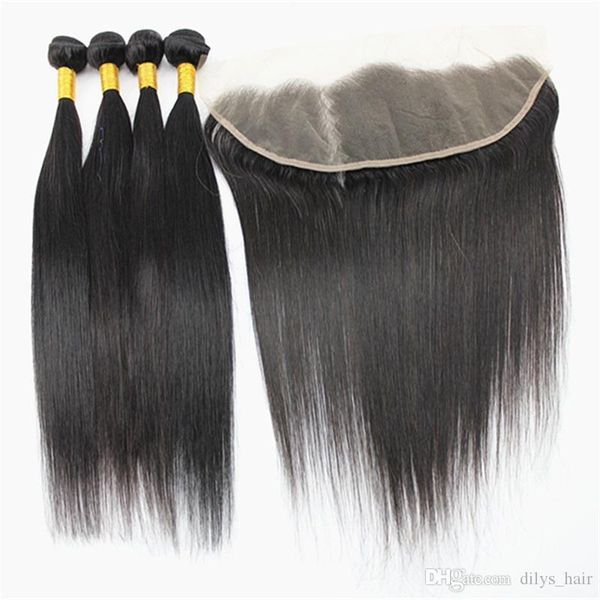 9a brazilian indian straight hair extensions 50g bundle 100% human hair weaves with 13x4 ear to ear hair closure natural color 8-28inch, Black 
9a brazilian indian straight hair extensions 50g bundle 100% human hair weaves with 13x4 ear to ear hair closure natural color 8-28inch, Black