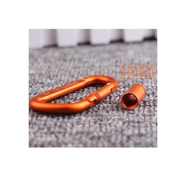aluminum alloy d-shape carabiner with turn buckle kit camping equipment survival gear camp mountaineering hook outdoor c qylwbp, Silver
aluminum alloy d-shape carabiner with turn buckle kit camping equipment survival gear camp mountaineering hook outdoor c qylwbp, Silver