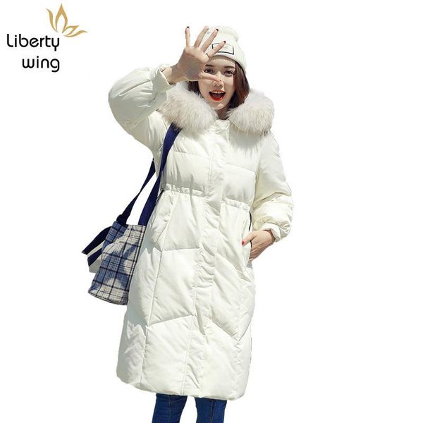 women's down & parkas winter women warm white jacket manteau femme hiver fashion fur collar hooded long coat casual loose fit thick ove, Black
women's down & parkas winter women warm white jacket manteau femme hiver fashion fur collar hooded long coat casual loose fit thick ove, Black