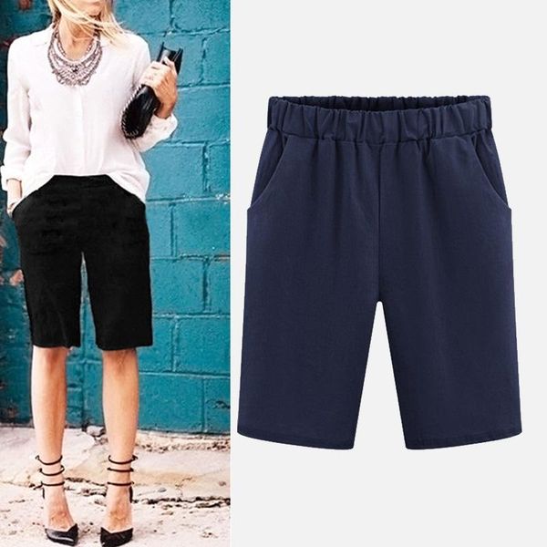 plus size 6xl high waist solid women's capris pants cotton knee-length harem trousers 2019 summer beach casual clothes female1, Black;white
plus size 6xl high waist solid women's capris pants cotton knee-length harem trousers 2019 summer beach casual clothes female1, Black;white