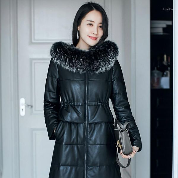 jacket women winter sheepskin genuine leather raccoon fur collar hooded jackets duck down coat chaqueta muje 7020 yy5451, Black
jacket women winter sheepskin genuine leather raccoon fur collar hooded jackets duck down coat chaqueta muje 7020 yy5451, Black