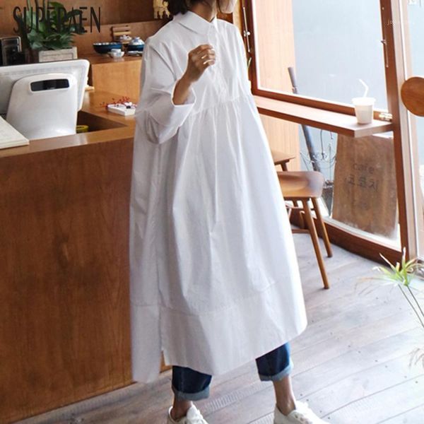 casual dresses superaen fashion shirt dress female spring and autumn korean style 2021 women loose pluz size clothing1, Black;gray
casual dresses superaen fashion shirt dress female spring and autumn korean style 2021 women loose pluz size clothing1, Black;gray