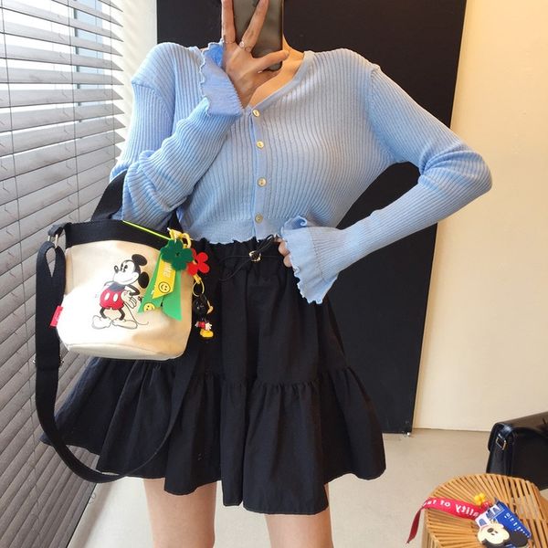 south korea chic autumn side v-neck single breasted long sleeve thin t-shirt high waisted young t-shirt skirtshort skirt skirtwomen's f, Gray
south korea chic autumn side v-neck single breasted long sleeve thin t-shirt high waisted young t-shirt skirtshort skirt skirtwomen's f, Gray