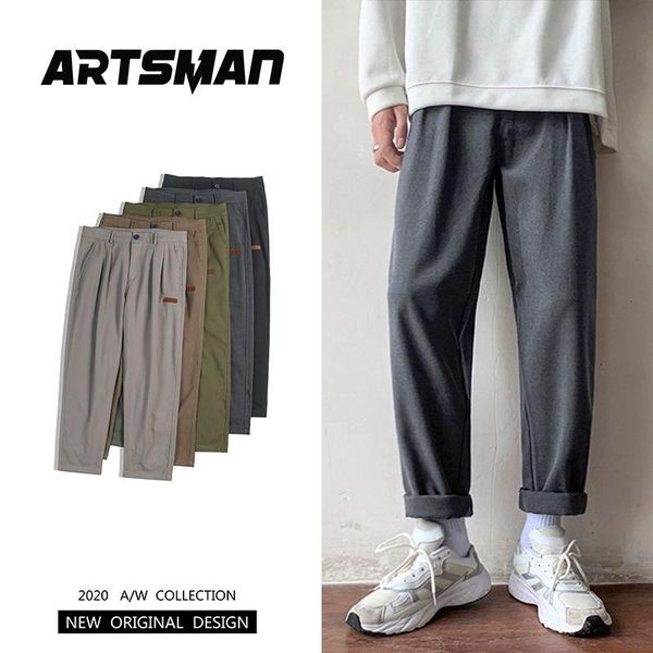 men's trousers 2020 autumn new slim solid color thickened nine minute trousers small foot suit casual youth men's wear, White;black
men's trousers 2020 autumn new slim solid color thickened nine minute trousers small foot suit casual youth men's wear, White;black