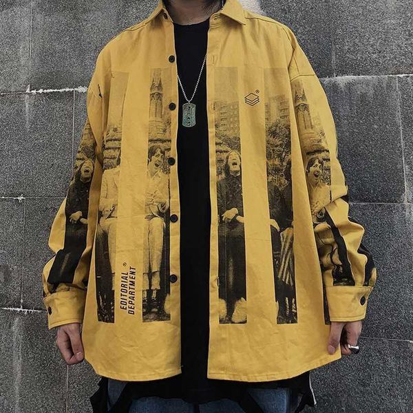 new male europe and america high street hip hop fashion brand retro figure printed shirt loose casual long sleeve shirt1, White;black
new male europe and america high street hip hop fashion brand retro figure printed shirt loose casual long sleeve shirt1, White;black