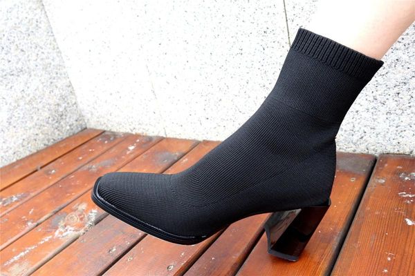 new winter style women shoes ankle boots knitting stretch fashion boots women european style female snow, Black
new winter style women shoes ankle boots knitting stretch fashion boots women european style female snow, Black