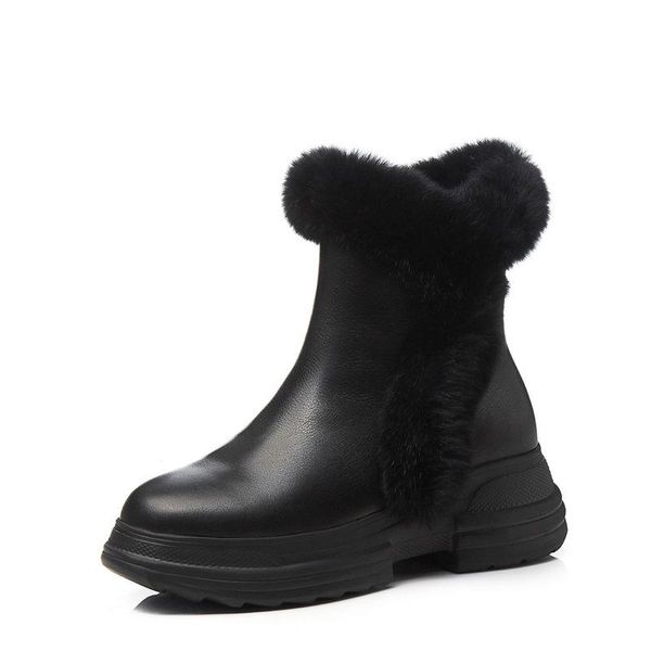2020 new women genuine leather ankle boots side zipper keep warm winter snow boots casual party shoes woman basic, Black
2020 new women genuine leather ankle boots side zipper keep warm winter snow boots casual party shoes woman basic, Black