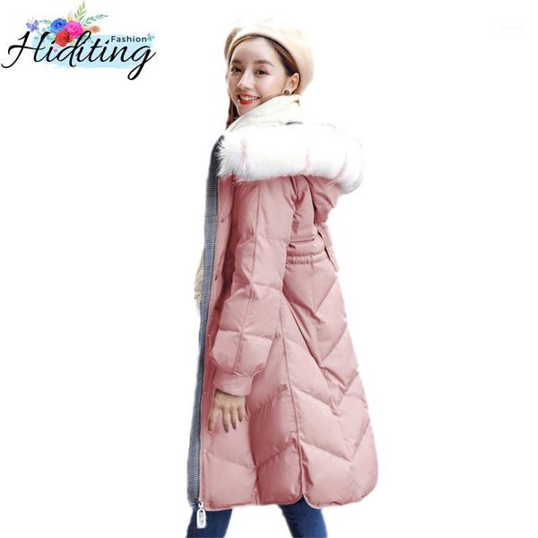 feather down jacket women 2018 winter new slim coats medium long coat fashion large fur collar down outerwear win231, Black
feather down jacket women 2018 winter new slim coats medium long coat fashion large fur collar down outerwear win231, Black