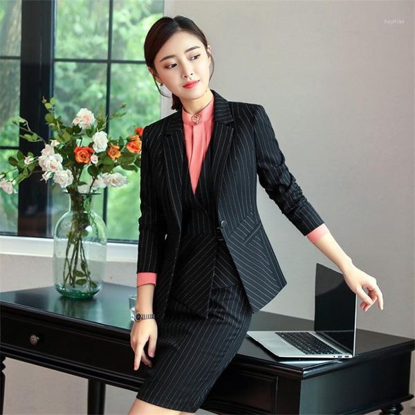 2020 new professional skirt suit feminine stripe slim long sleeve women's blazer office lady interview clothing plus size1, White
2020 new professional skirt suit feminine stripe slim long sleeve women's blazer office lady interview clothing plus size1, White