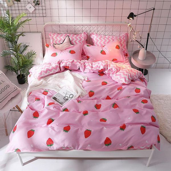 solid color fruit strawberry printed bed cover set duvet cover child bed sheet pillowcase comforter bedding set 61003
solid color fruit strawberry printed bed cover set duvet cover child bed sheet pillowcase comforter bedding set 61003