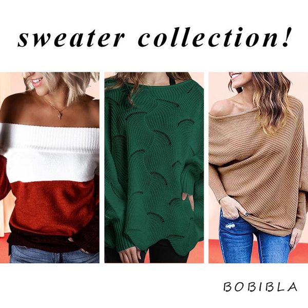 women's sweaters sweater collection 2021 autumn winter women off shoulder pullover oversize v neck knitted jumper fashion casual trendy, White;black
women's sweaters sweater collection 2021 autumn winter women off shoulder pullover oversize v neck knitted jumper fashion casual trendy, White;black