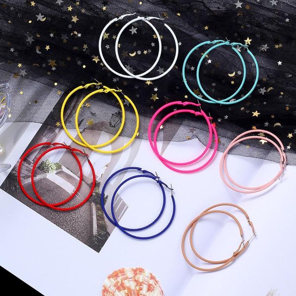 blijery new exaggerated style multicolor hoop earrings for women punk jewelry big round circle earrings boucles d'oreilles, Golden;silver
blijery new exaggerated style multicolor hoop earrings for women punk jewelry big round circle earrings boucles d'oreilles, Golden;silver