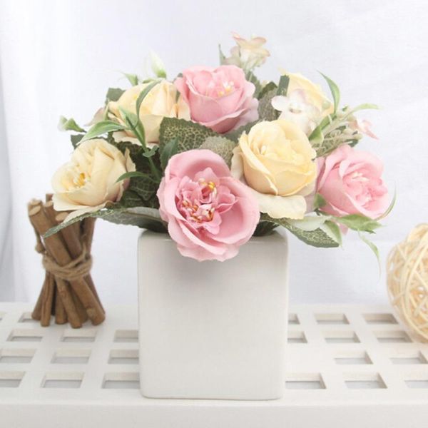 artificial rose flowers mini bonsai set wedding decoration with ceramic pot real touch fake flowers for home desk decor ornament
artificial rose flowers mini bonsai set wedding decoration with ceramic pot real touch fake flowers for home desk decor ornament