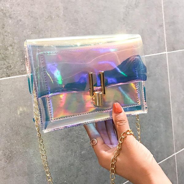 female bag new fashion colorful transparent jelly laser bag shoulder messenger mini square
female bag new fashion colorful transparent jelly laser bag shoulder messenger mini square