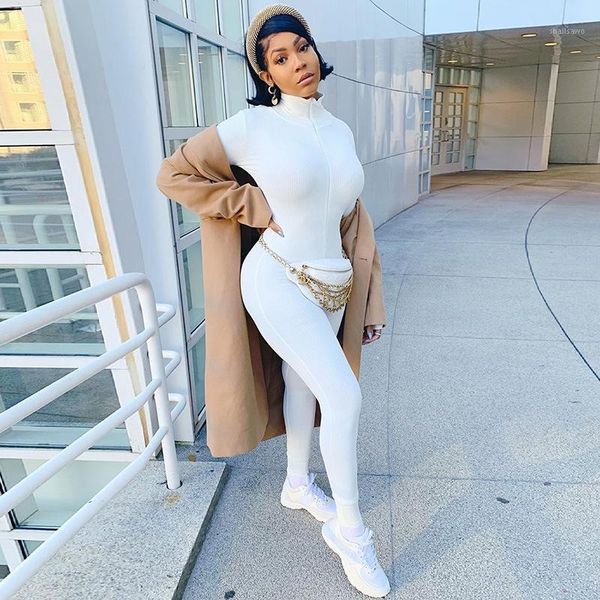 2020 new arrivals women winter style long sleeve white black jumpsuit solid high street jumpsuits1, Black;white
2020 new arrivals women winter style long sleeve white black jumpsuit solid high street jumpsuits1, Black;white