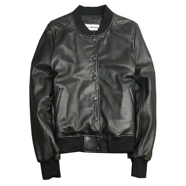 2020 spring autumn genuine leather jacket women bomber sheepskin coat short real leather jacket campera mujer 1702 kj2277, Black
2020 spring autumn genuine leather jacket women bomber sheepskin coat short real leather jacket campera mujer 1702 kj2277, Black