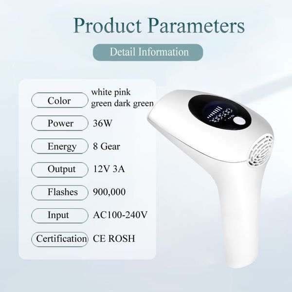 2020 epilator 900000 flashes pepilator lcd laser hair removal household device men and women facial private
2020 epilator 900000 flashes pepilator lcd laser hair removal household device men and women facial private
