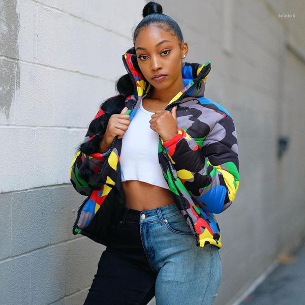 women winter jacket bright face camouflage printed dyed coat winter jacket cotton clothes women's blouse #yb401, Black;brown
women winter jacket bright face camouflage printed dyed coat winter jacket cotton clothes women's blouse #yb401, Black;brown
