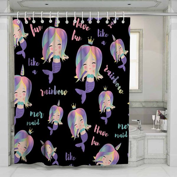 3d print mermaid shower curtain with hooks for bathroom cartoon bath curtain with waterproof design for home 180x200cm
3d print mermaid shower curtain with hooks for bathroom cartoon bath curtain with waterproof design for home 180x200cm