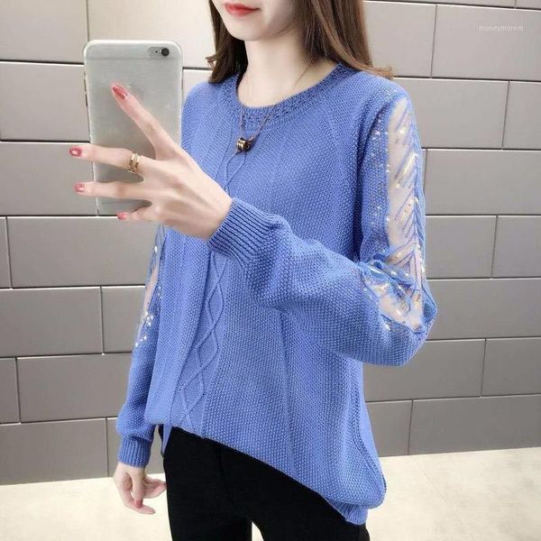 women's sweaters lace hollow bottom sweater women sequin stripe loose long sleeve refreshing breathable knit jumpers pullovers female 2, White;black
women's sweaters lace hollow bottom sweater women sequin stripe loose long sleeve refreshing breathable knit jumpers pullovers female 2, White;black