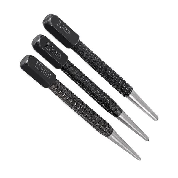 nail drill & accessories 3pcs high-carbon steel center punch set 10cm non slip for alloy metal wood marking drilling tool
nail drill & accessories 3pcs high-carbon steel center punch set 10cm non slip for alloy metal wood marking drilling tool