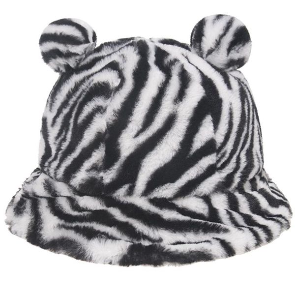women winter thicken fuzzy plush bucket hat cute bear ears leopard zebra-stripes cow printed warm panama fisherman cap, Blue;gray
women winter thicken fuzzy plush bucket hat cute bear ears leopard zebra-stripes cow printed warm panama fisherman cap, Blue;gray
