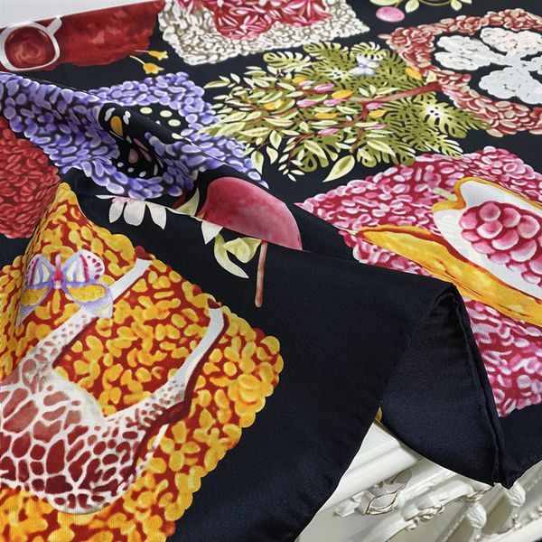 new 90cm good 90cm silk style - 100% quality twill size material black square print for flowers color scarf pattern women kuikg, White;black
new 90cm good 90cm silk style - 100% quality twill size material black square print for flowers color scarf pattern women kuikg, White;black