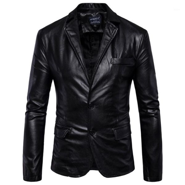 big different men lapel slim leather large size men's leather suit pu jacket trend jacket1, Black
big different men lapel slim leather large size men's leather suit pu jacket trend jacket1, Black