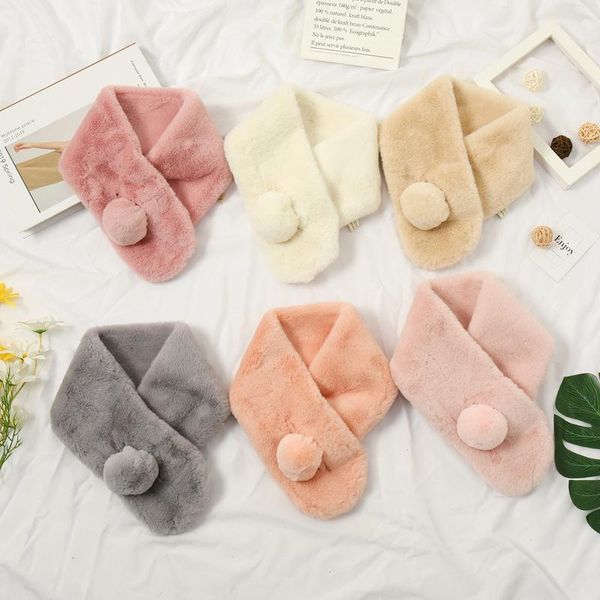 autumn winter new plush boys girls scarf thickened baby collar solid color fur ball imitating rex fur keep warm c66, Blue;gray
autumn winter new plush boys girls scarf thickened baby collar solid color fur ball imitating rex fur keep warm c66, Blue;gray