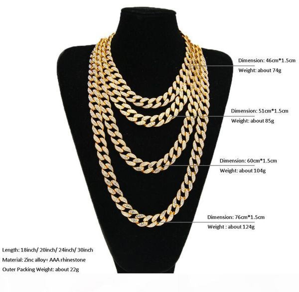hip hop gold chain for men iced out chain necklace jewelry cuban link necklace fashion punk necklace 18,20, 24,30 inch, Silver
hip hop gold chain for men iced out chain necklace jewelry cuban link necklace fashion punk necklace 18,20, 24,30 inch, Silver